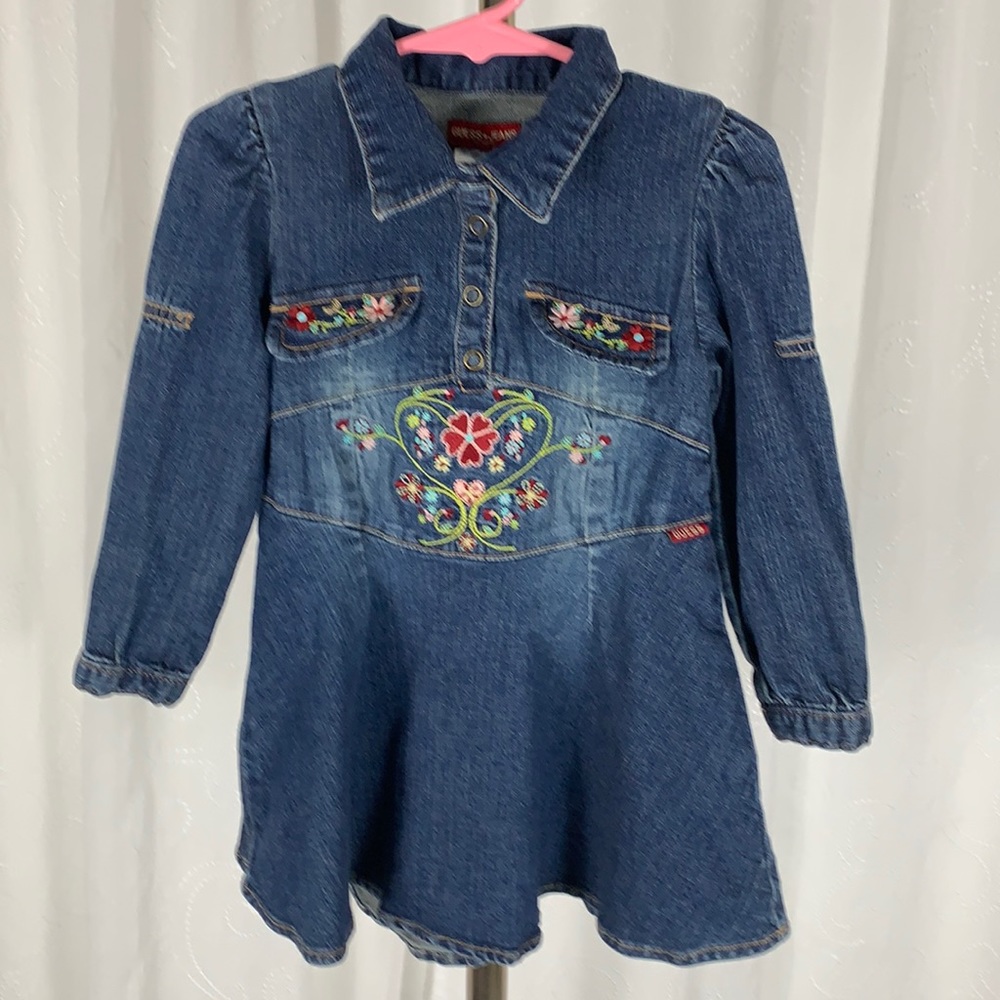 Vintage Guess Jeans denim embroidered dress
